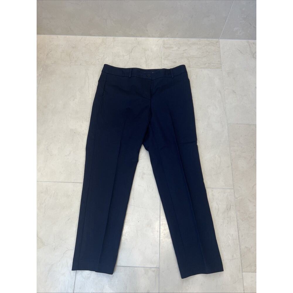 Talbots Size 10 Blue Crop Pants Slacks Trousers Hampshire